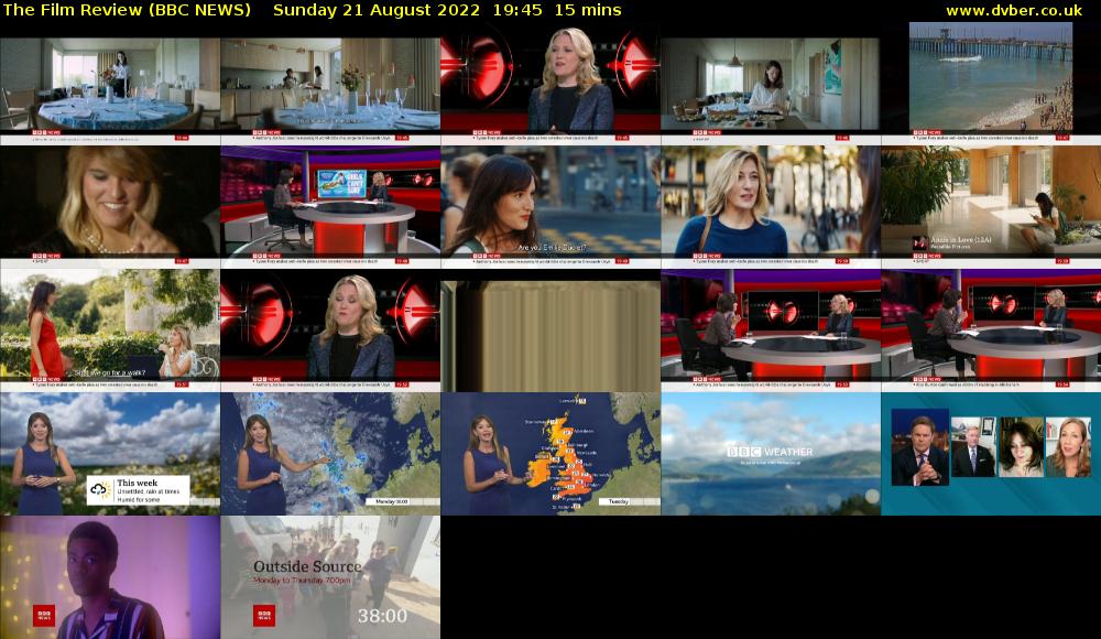 The Film Review (BBC NEWS) Sunday 21 August 2022 19:45 - 20:00