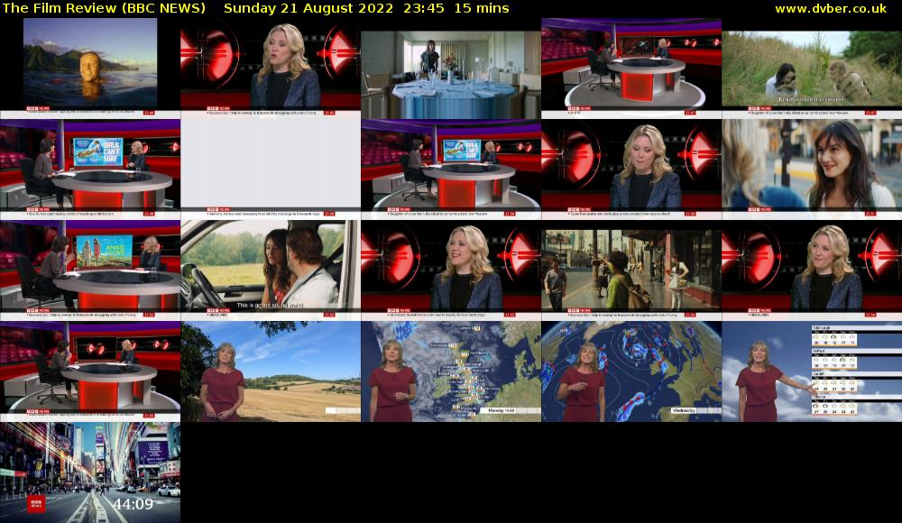 The Film Review (BBC NEWS) Sunday 21 August 2022 23:45 - 00:00
