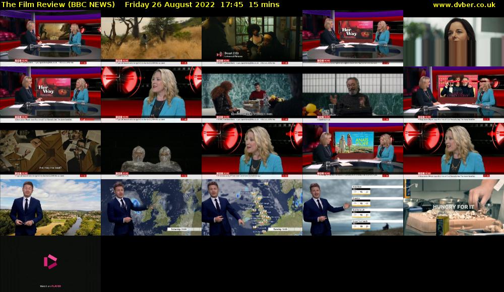 The Film Review (BBC NEWS) Friday 26 August 2022 17:45 - 18:00