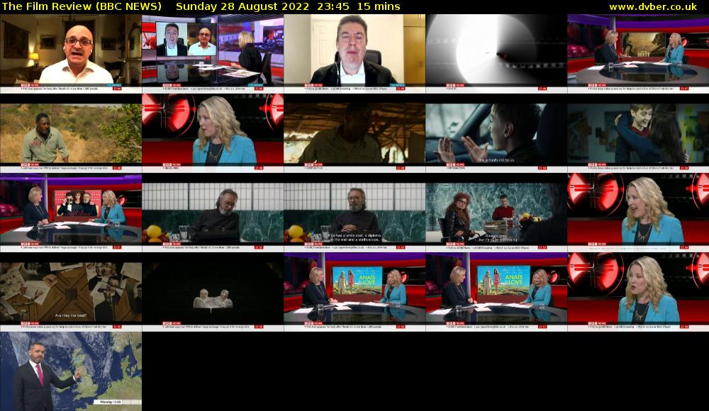 The Film Review (BBC NEWS) Sunday 28 August 2022 23:45 - 00:00
