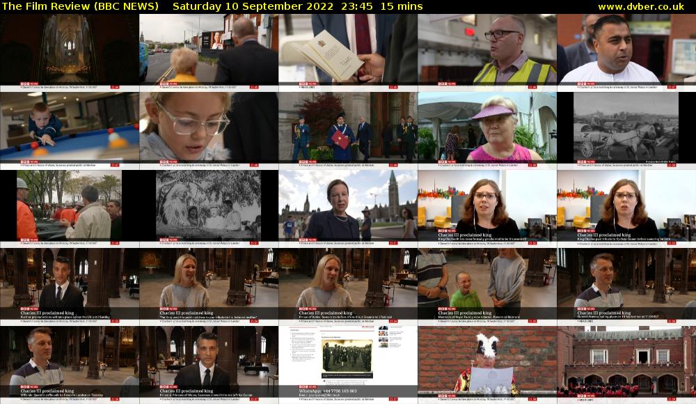 The Film Review (BBC NEWS) Saturday 10 September 2022 23:45 - 00:00