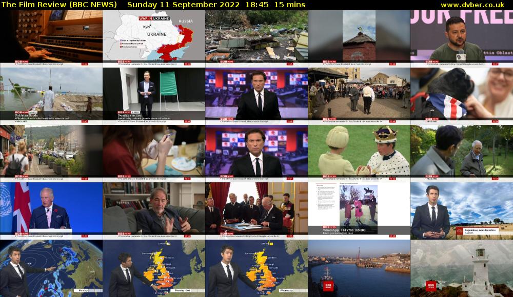 The Film Review (BBC NEWS) Sunday 11 September 2022 18:45 - 19:00