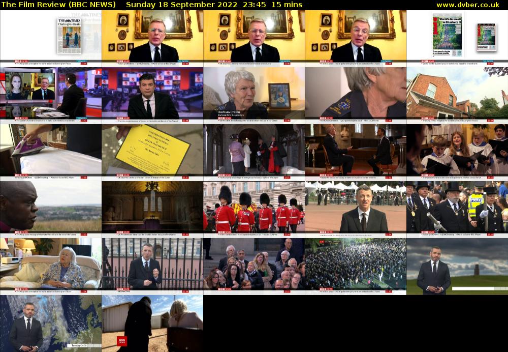 The Film Review (BBC NEWS) Sunday 18 September 2022 23:45 - 00:00