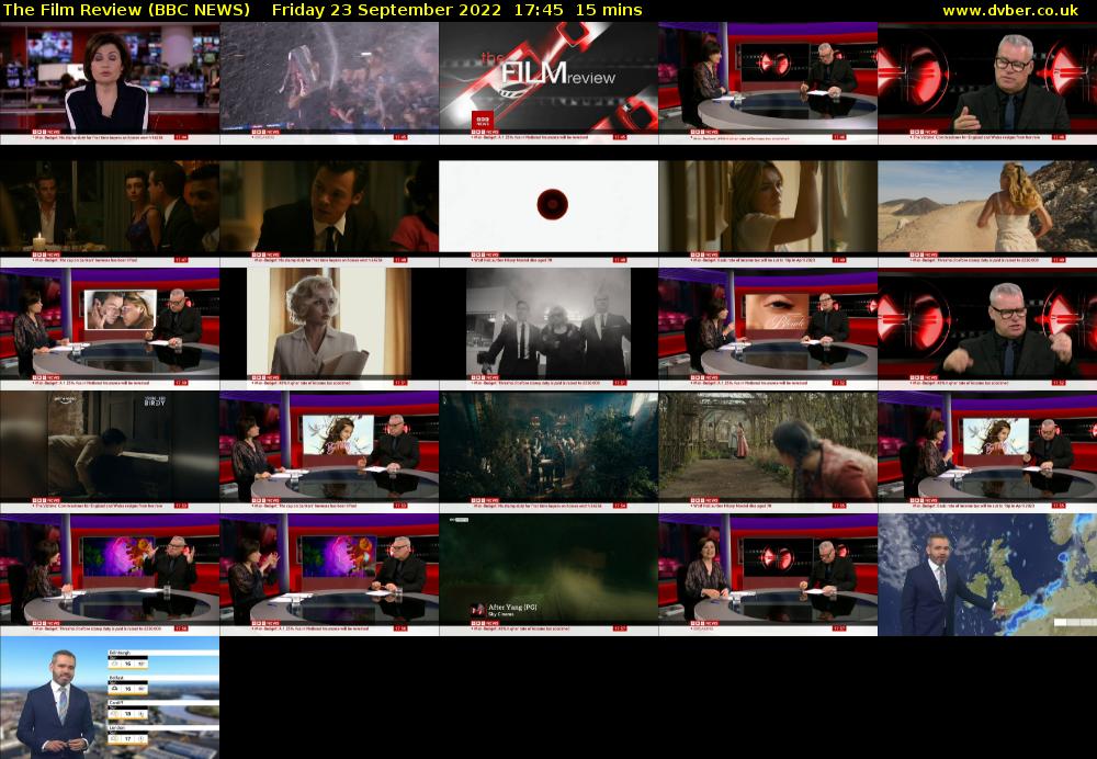 The Film Review (BBC NEWS) Friday 23 September 2022 17:45 - 18:00