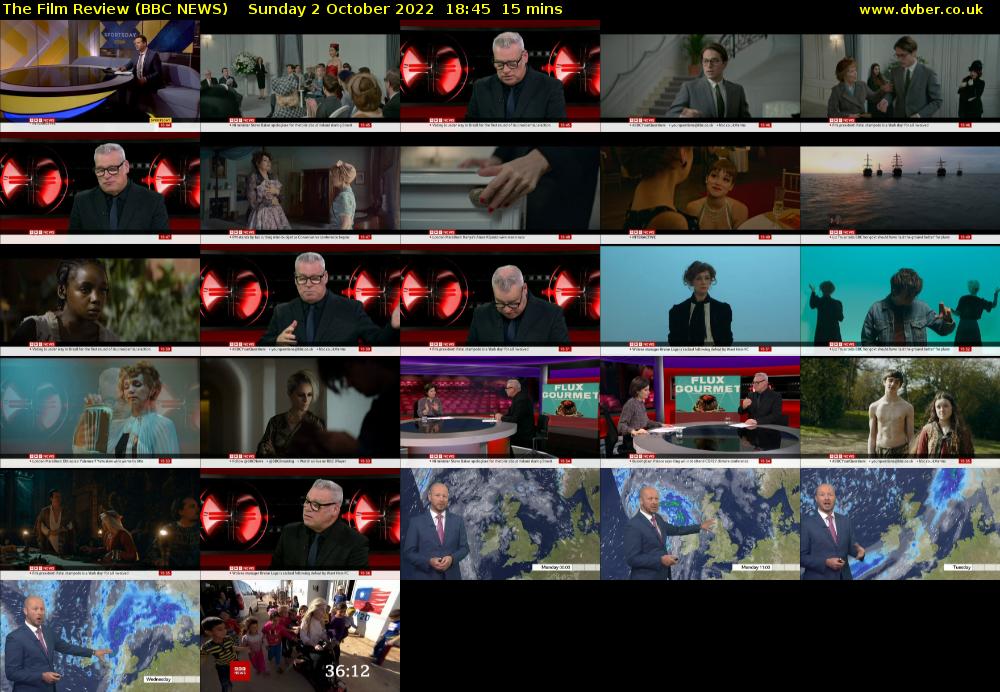 The Film Review (BBC NEWS) Sunday 2 October 2022 18:45 - 19:00