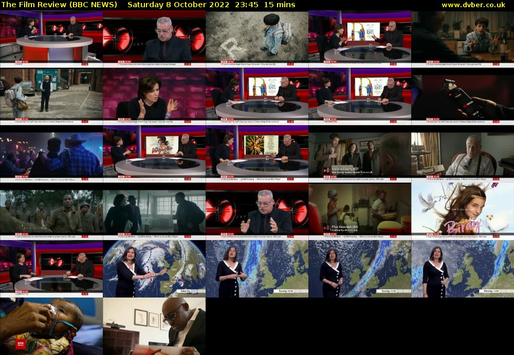 The Film Review (BBC NEWS) Saturday 8 October 2022 23:45 - 00:00