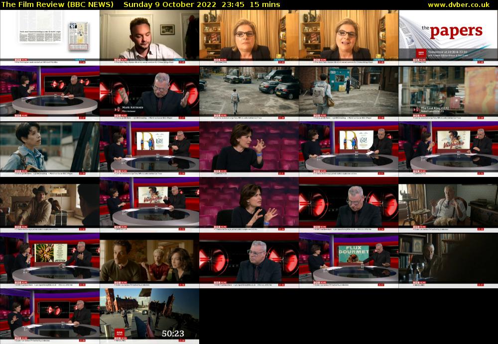 The Film Review (BBC NEWS) Sunday 9 October 2022 23:45 - 00:00