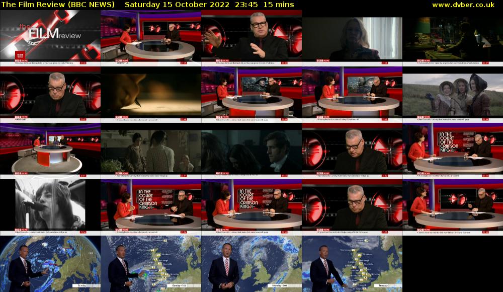 The Film Review (BBC NEWS) Saturday 15 October 2022 23:45 - 00:00