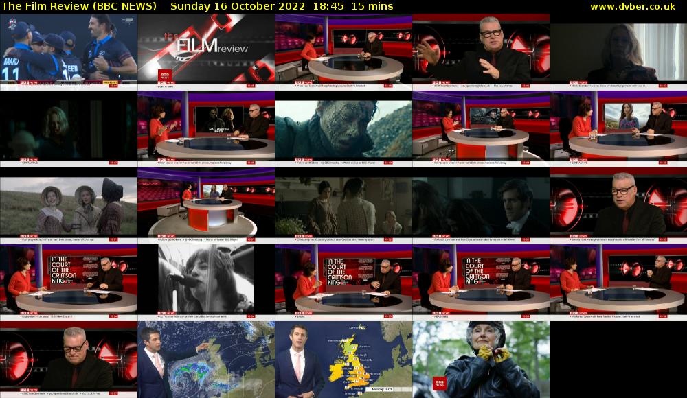 The Film Review (BBC NEWS) Sunday 16 October 2022 18:45 - 19:00