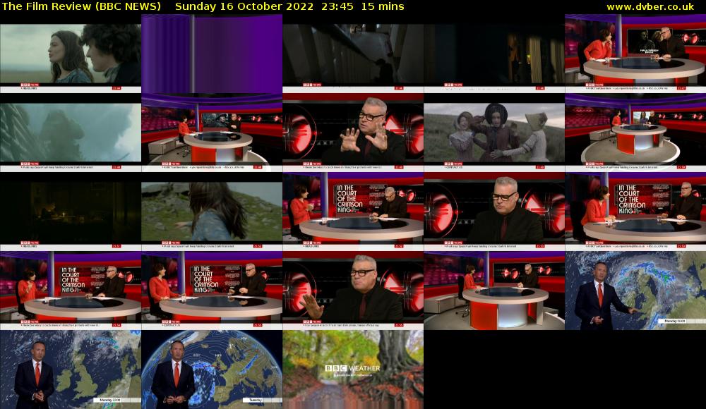 The Film Review (BBC NEWS) Sunday 16 October 2022 23:45 - 00:00