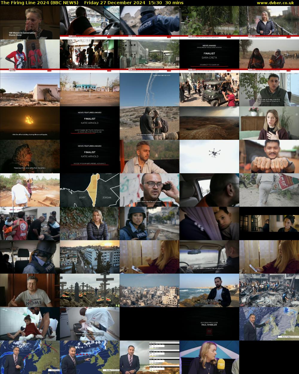 The Firing Line 2024 (BBC NEWS) Friday 27 December 2024 15:30 - 16:00