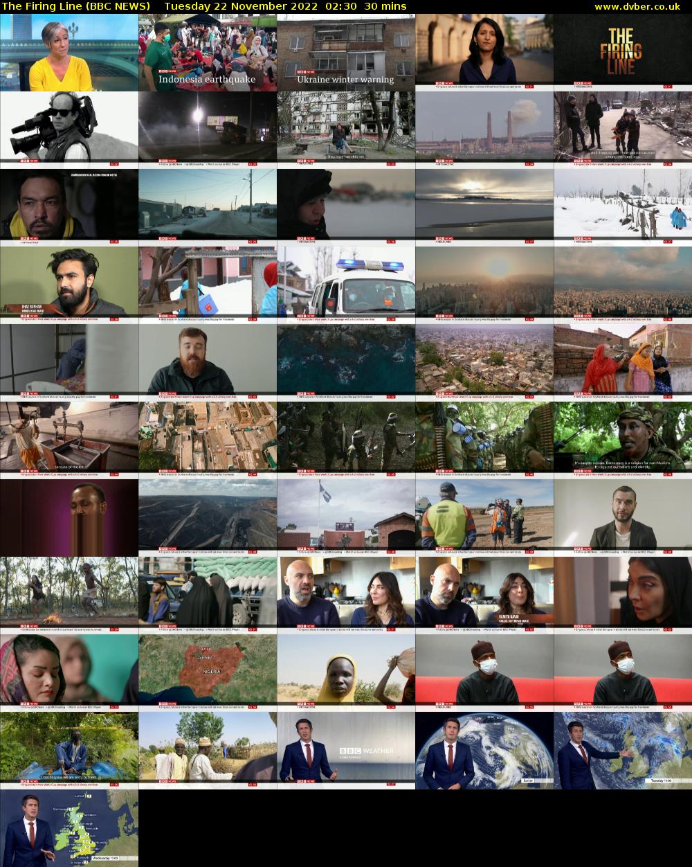 The Firing Line (BBC NEWS) Tuesday 22 November 2022 02:30 - 03:00
