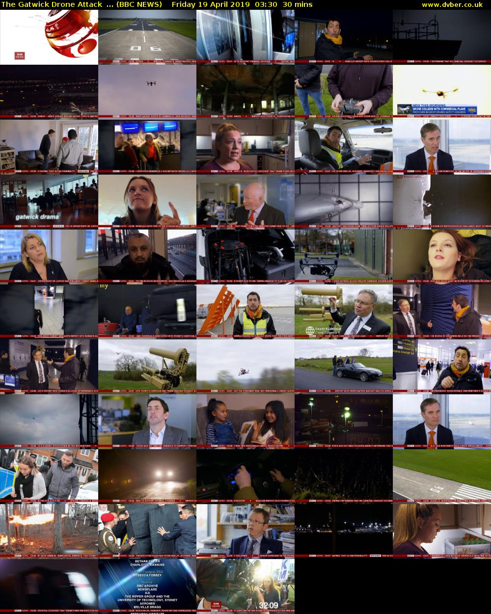The Gatwick Drone Attack ... (BBC NEWS) Friday 19 April 2019 03:30 - 04:00