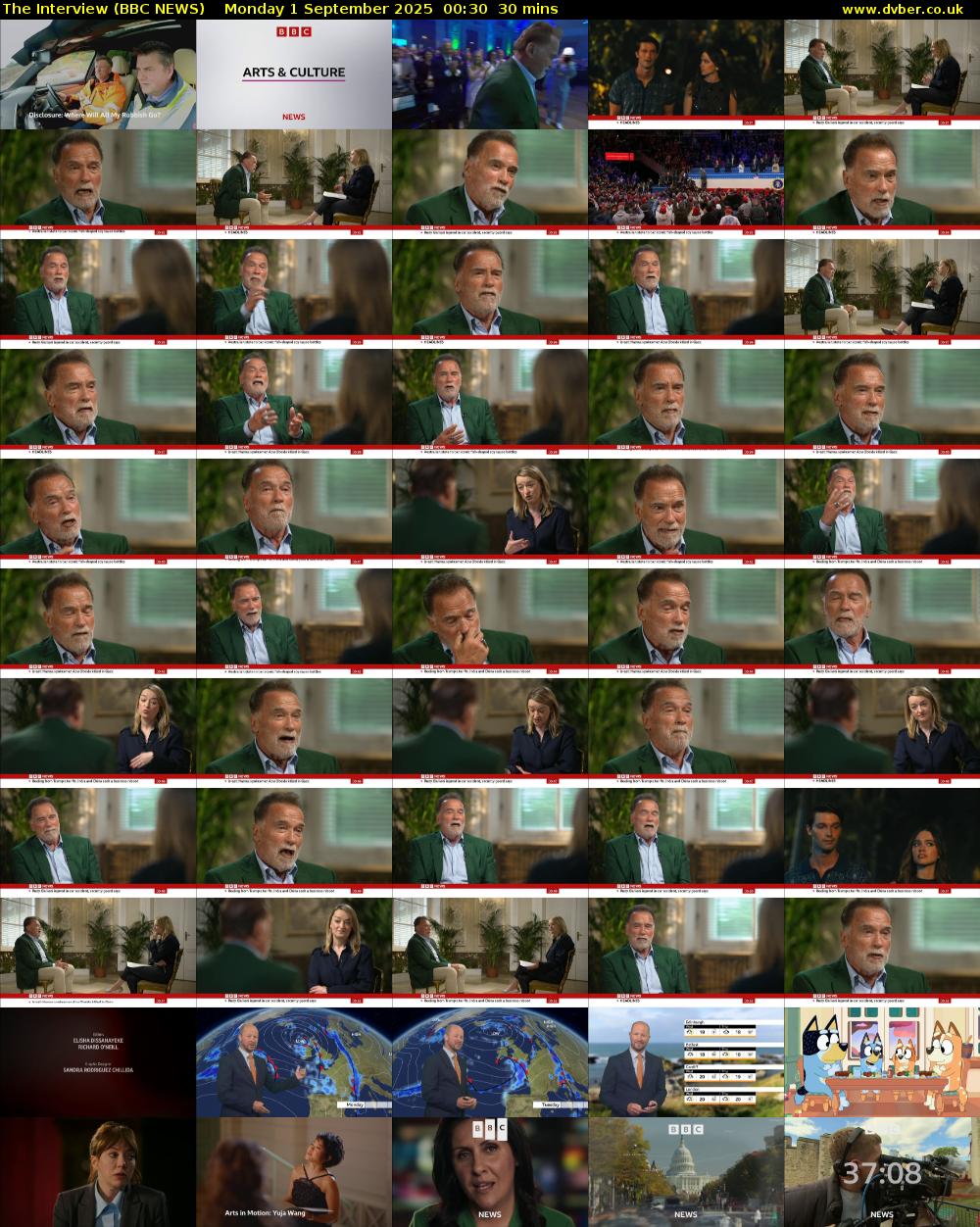 The Interview (BBC NEWS) Monday 1 September 2025 00:30 - 01:00