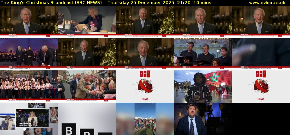 The King's Christmas Broadcast (BBC NEWS) Thursday 25 December 2025 21:20 - 21:30