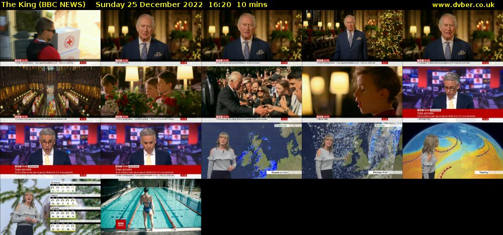 The King (BBC NEWS) Sunday 25 December 2022 16:20 - 16:30