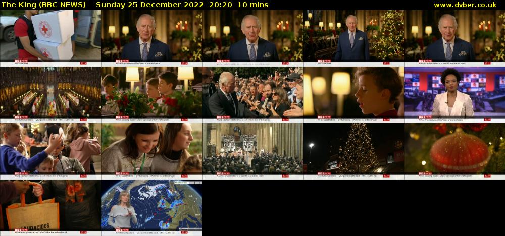 The King (BBC NEWS) Sunday 25 December 2022 20:20 - 20:30