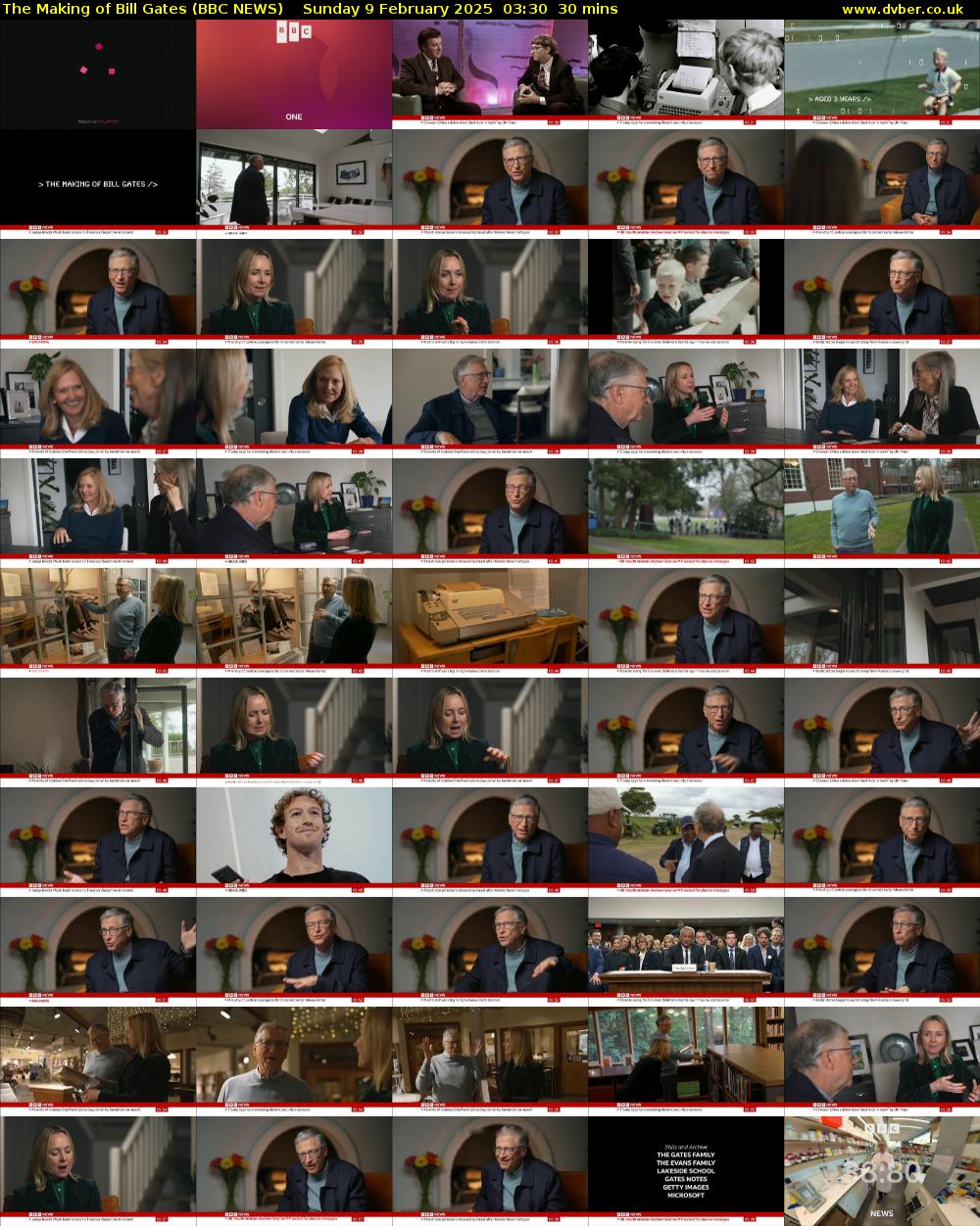 The Making of Bill Gates (BBC NEWS) Sunday 9 February 2025 03:30 - 04:00