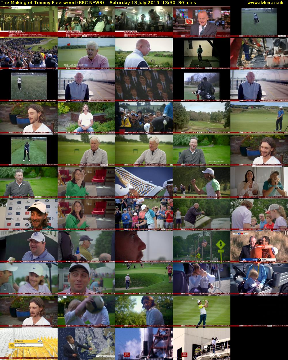 The Making of Tommy Fleetwood (BBC NEWS) Saturday 13 July 2019 13:30 - 14:00