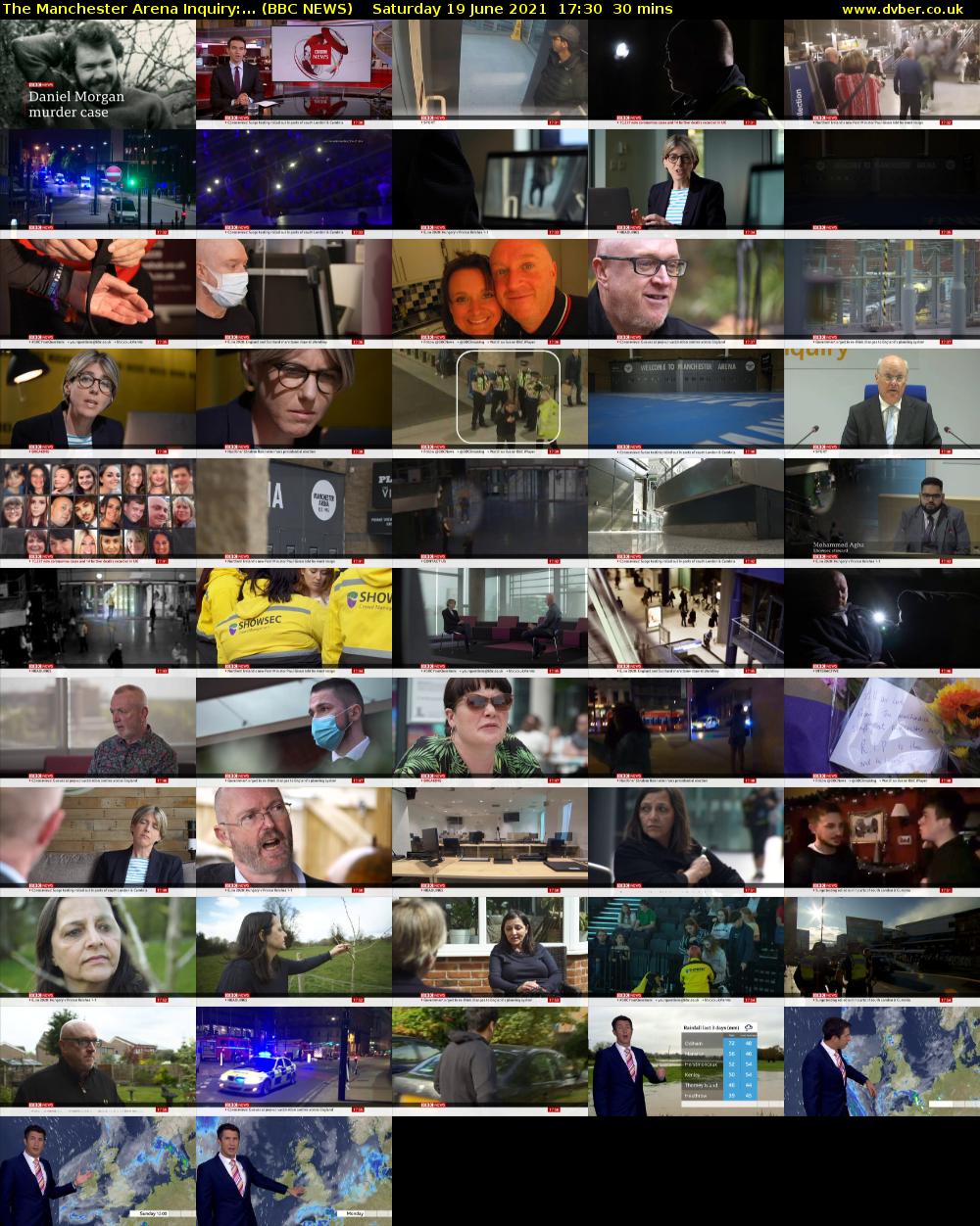 The Manchester Arena Inquiry:... (BBC NEWS) Saturday 19 June 2021 17:30 - 18:00