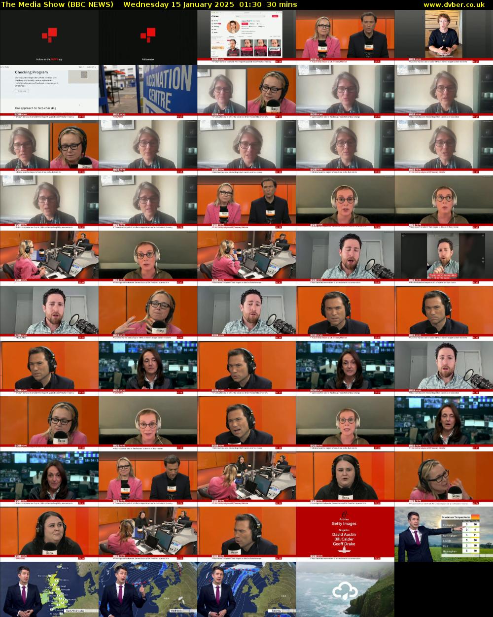 The Media Show (BBC NEWS) Wednesday 15 January 2025 01:30 - 02:00