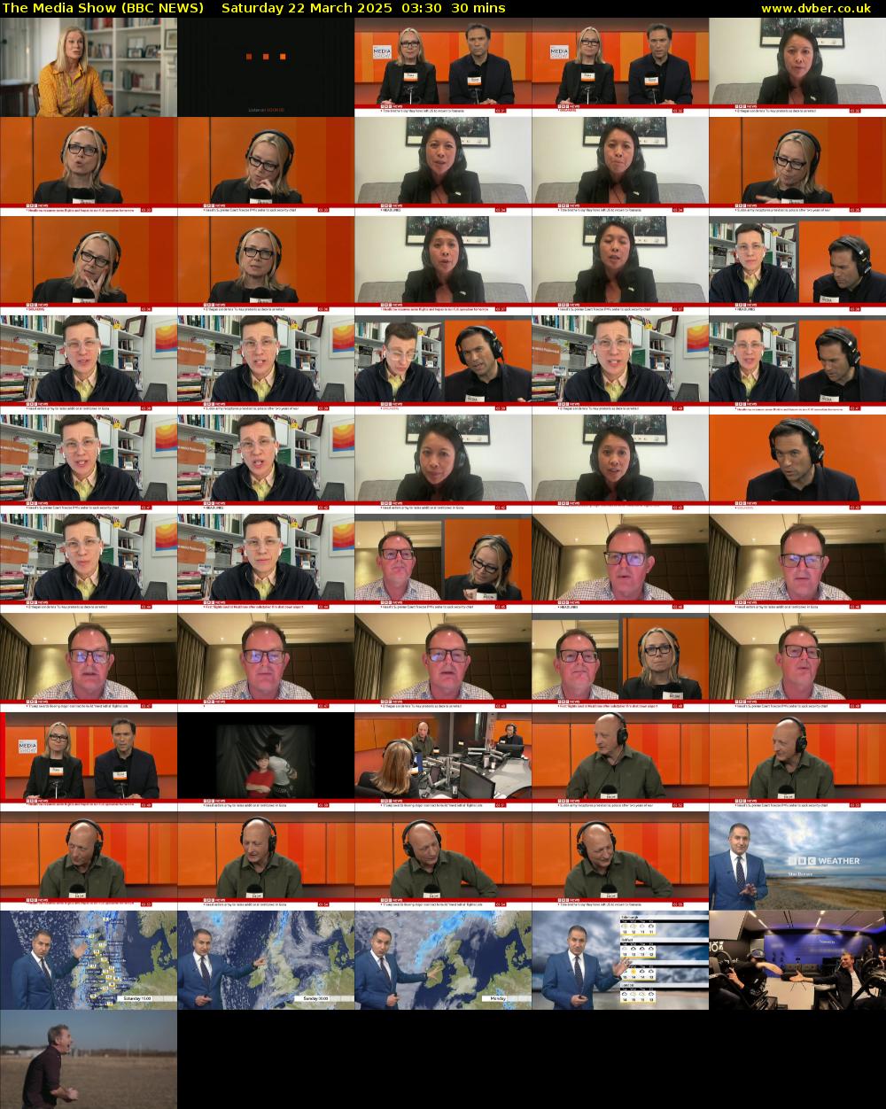 The Media Show (BBC NEWS) Saturday 22 March 2025 03:30 - 04:00