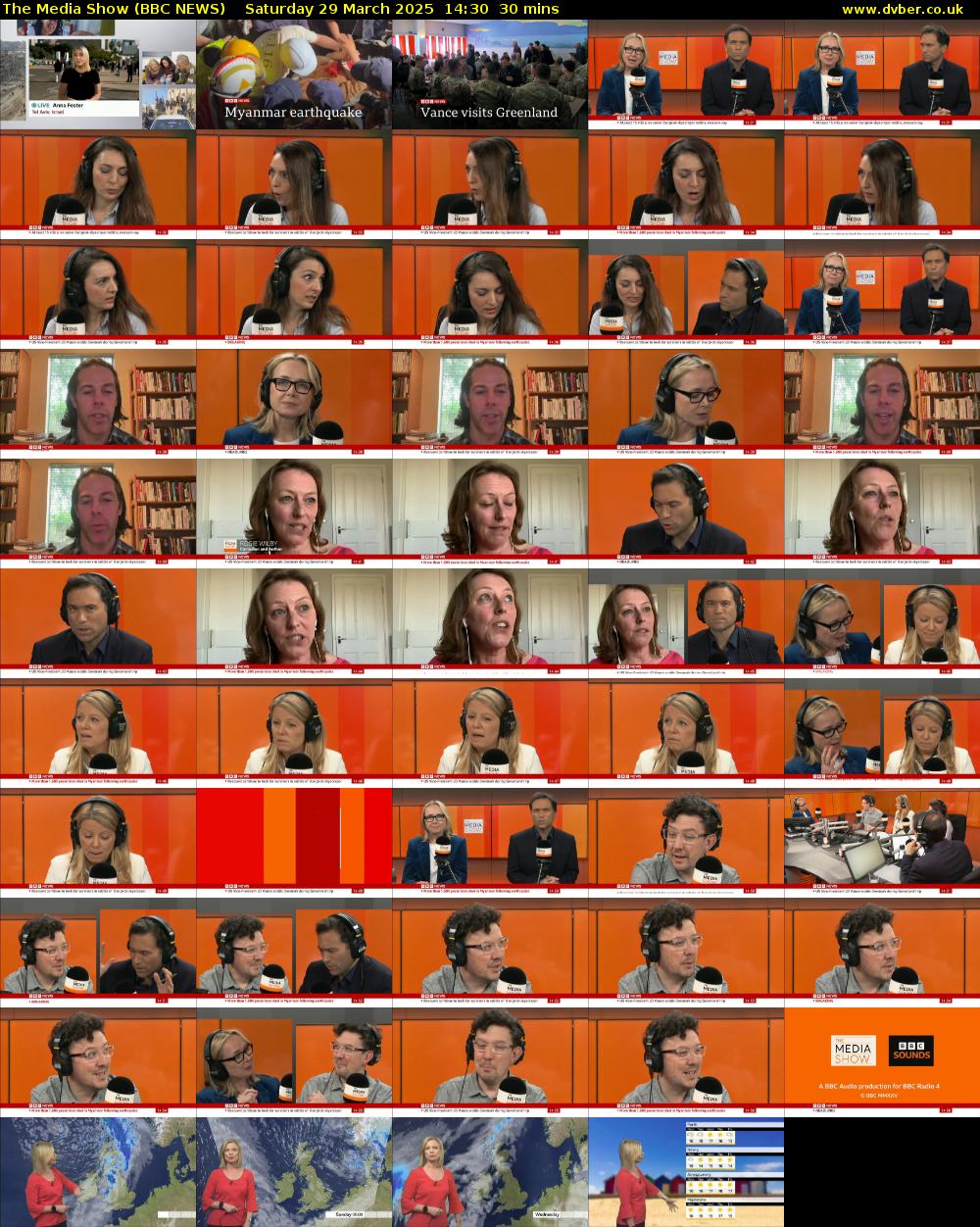 The Media Show (BBC NEWS) Saturday 29 March 2025 14:30 - 15:00