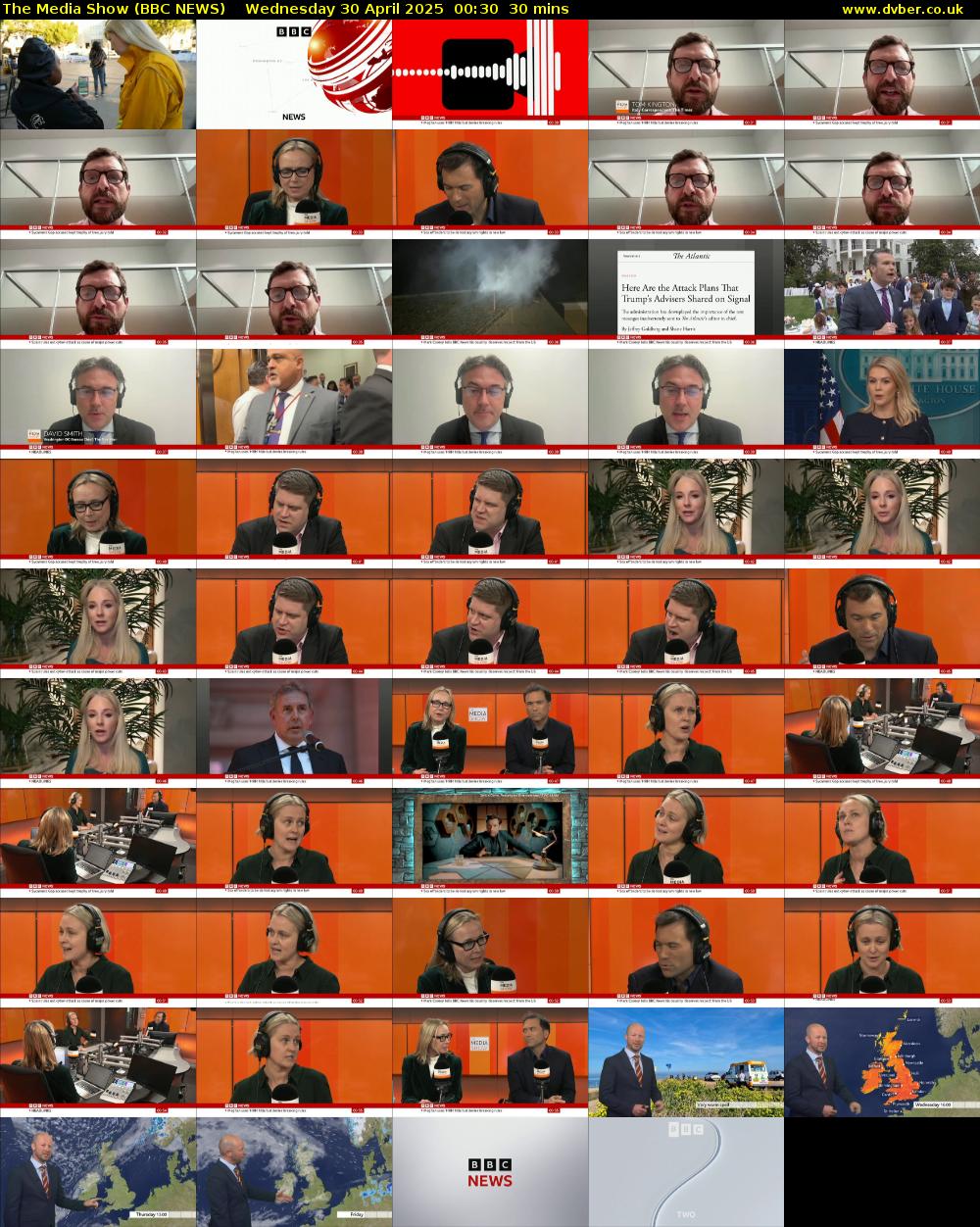 The Media Show (BBC NEWS) Wednesday 30 April 2025 00:30 - 01:00