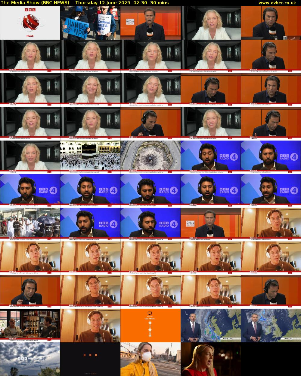 The Media Show (BBC NEWS) Thursday 12 June 2025 02:30 - 03:00