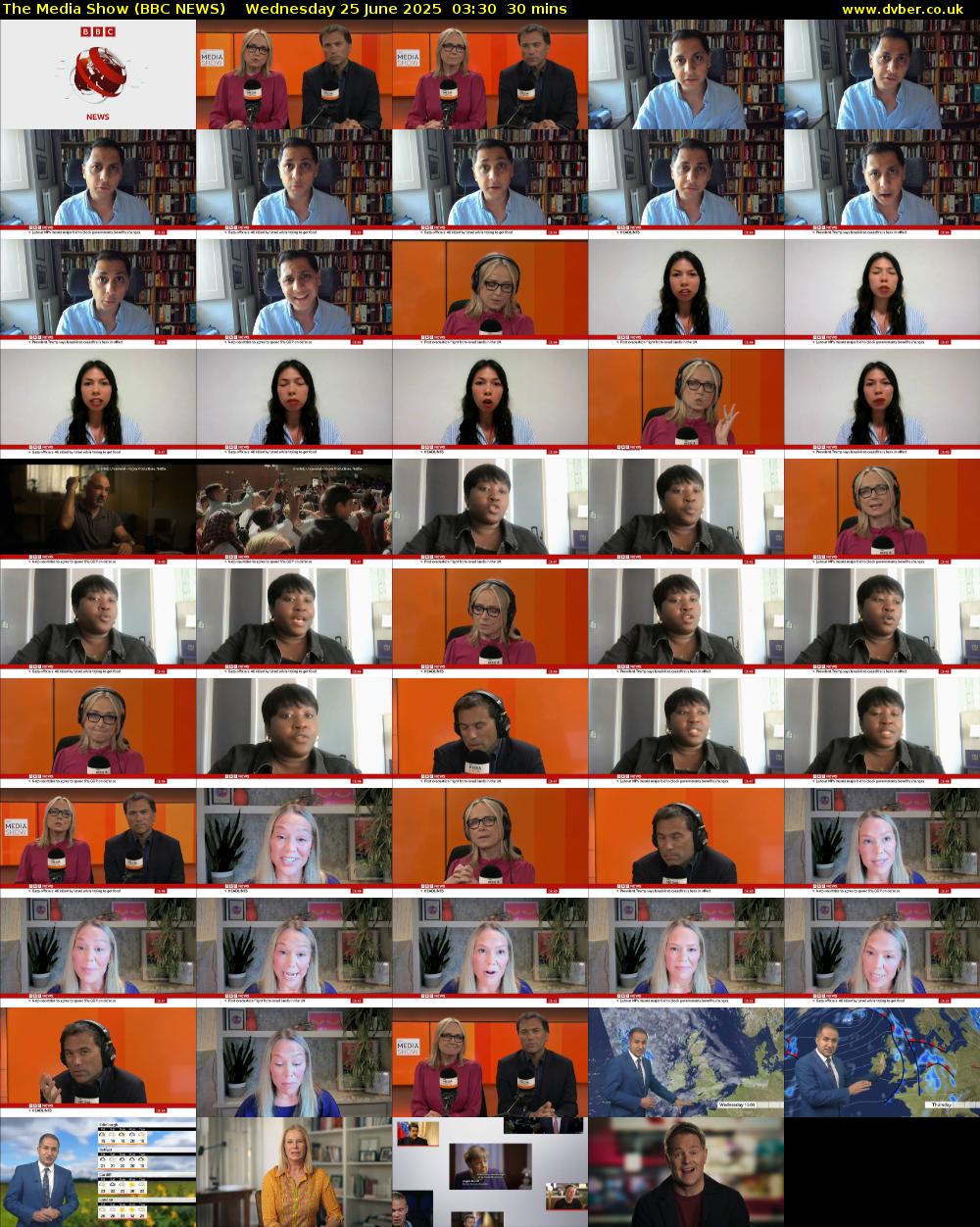 The Media Show (BBC NEWS) Wednesday 25 June 2025 03:30 - 04:00