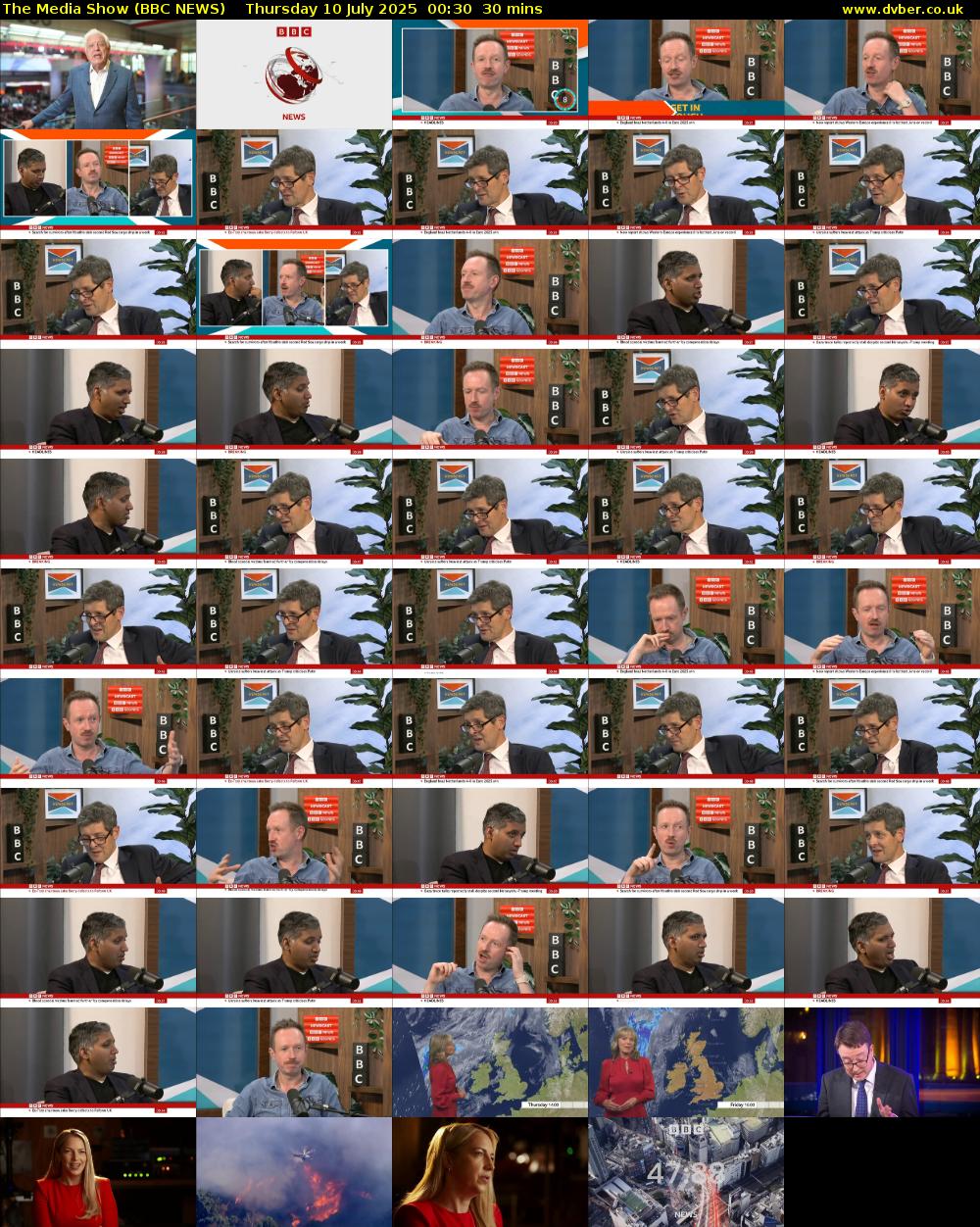 The Media Show (BBC NEWS) Thursday 10 July 2025 00:30 - 01:00