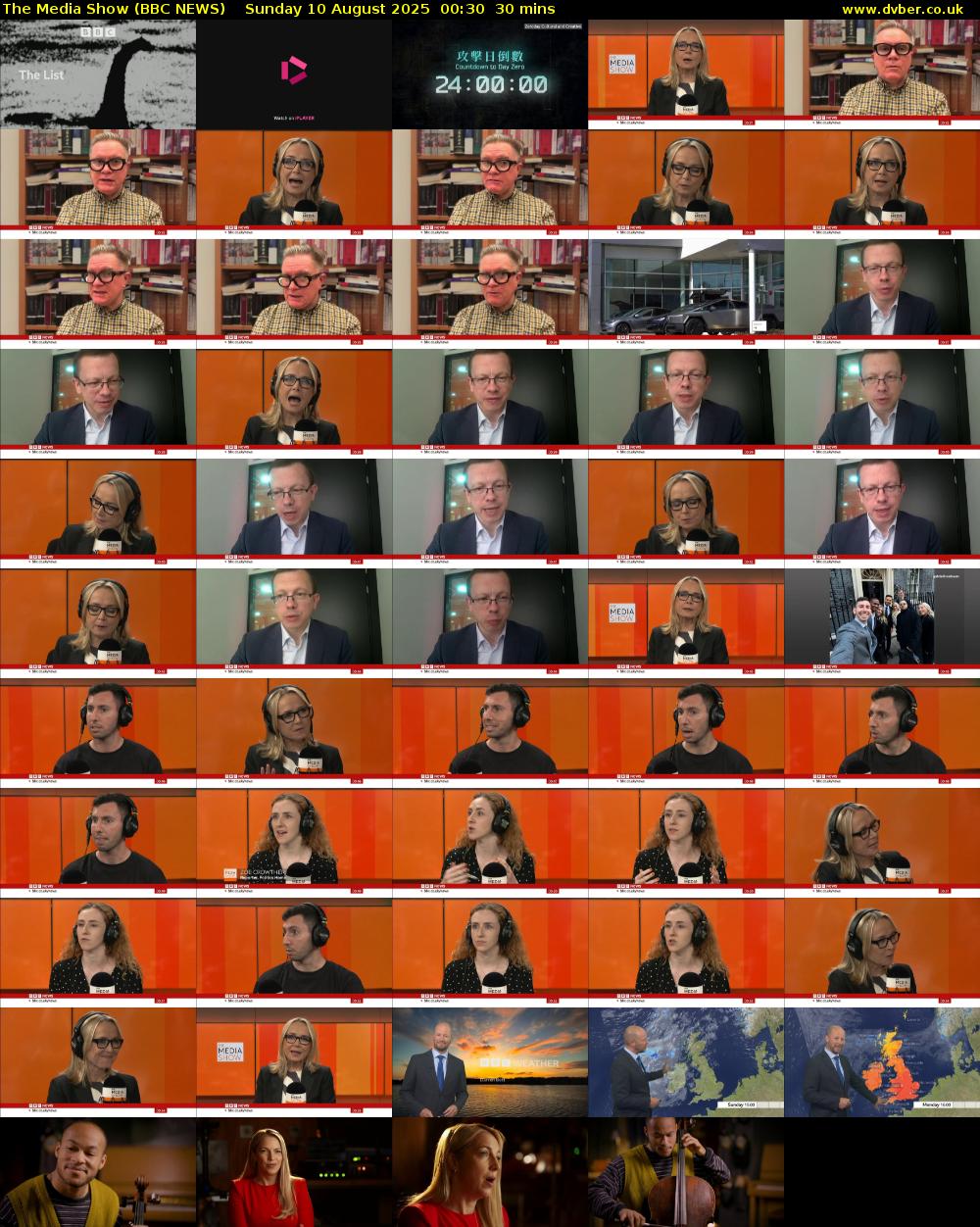 The Media Show (BBC NEWS) Sunday 10 August 2025 00:30 - 01:00