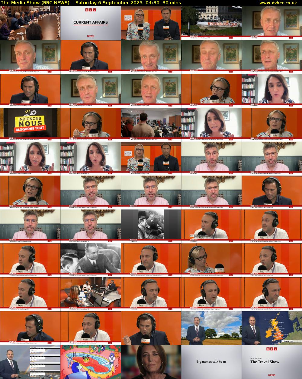 The Media Show (BBC NEWS) Saturday 6 September 2025 04:30 - 05:00