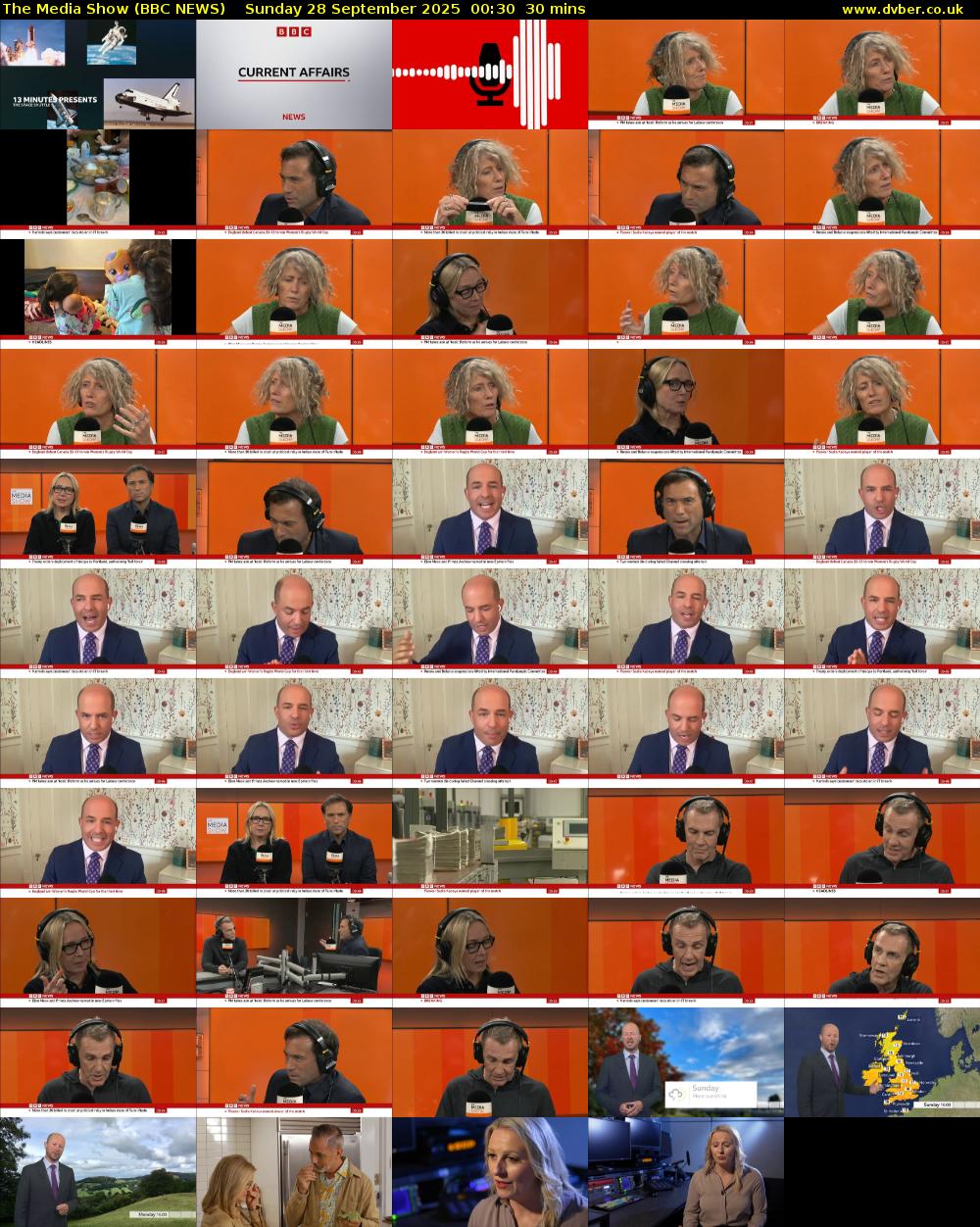 The Media Show (BBC NEWS) Sunday 28 September 2025 00:30 - 01:00