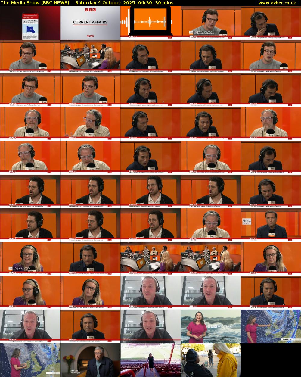 The Media Show (BBC NEWS) Saturday 4 October 2025 04:30 - 05:00