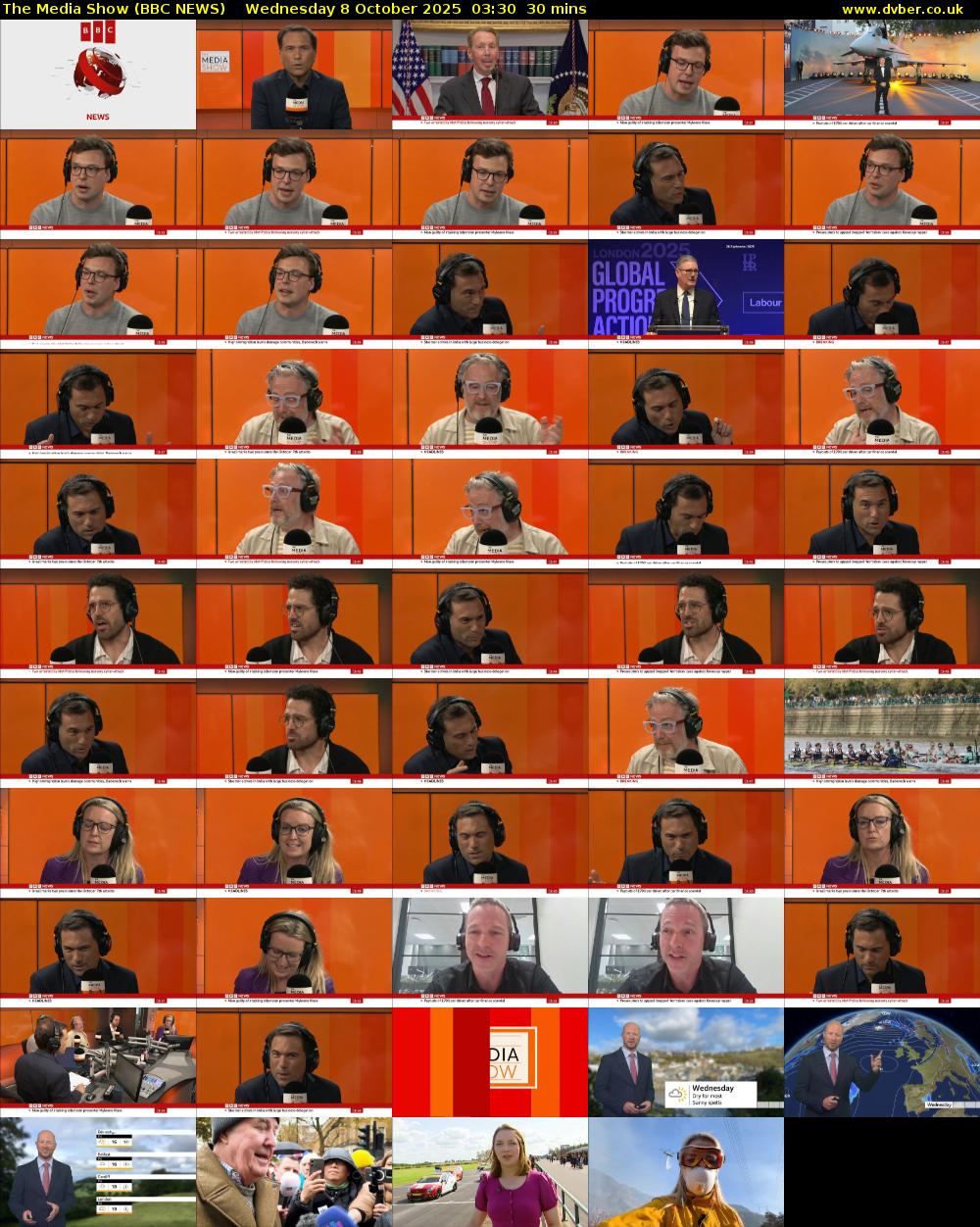 The Media Show (BBC NEWS) Wednesday 8 October 2025 03:30 - 04:00