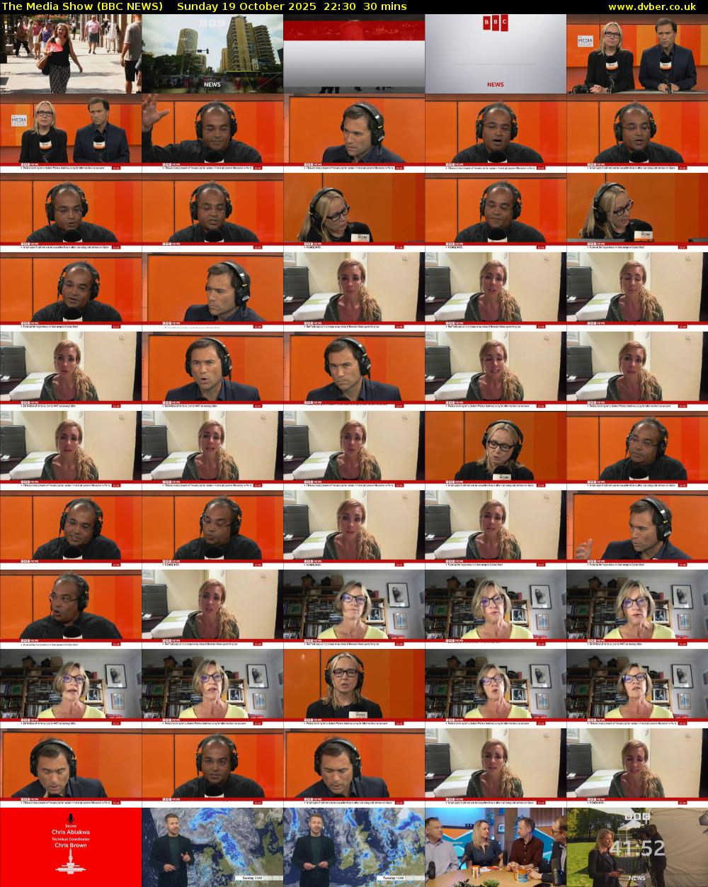 The Media Show (BBC NEWS) Sunday 19 October 2025 22:30 - 23:00