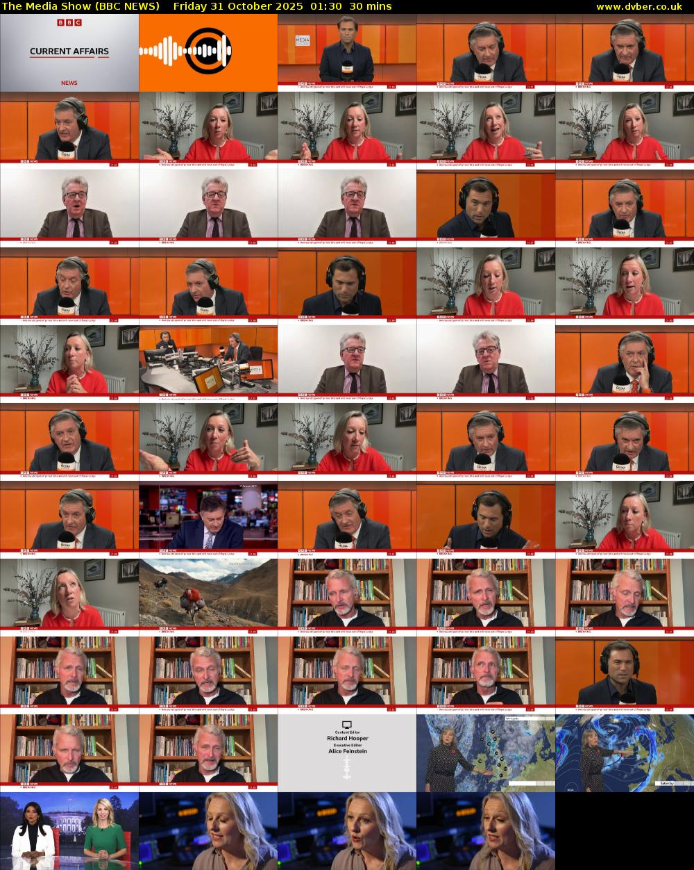 The Media Show (BBC NEWS) Friday 31 October 2025 01:30 - 02:00