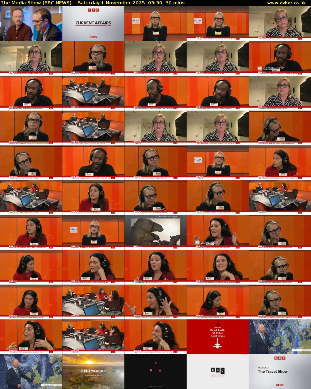The Media Show (BBC NEWS) Saturday 1 November 2025 03:30 - 04:00