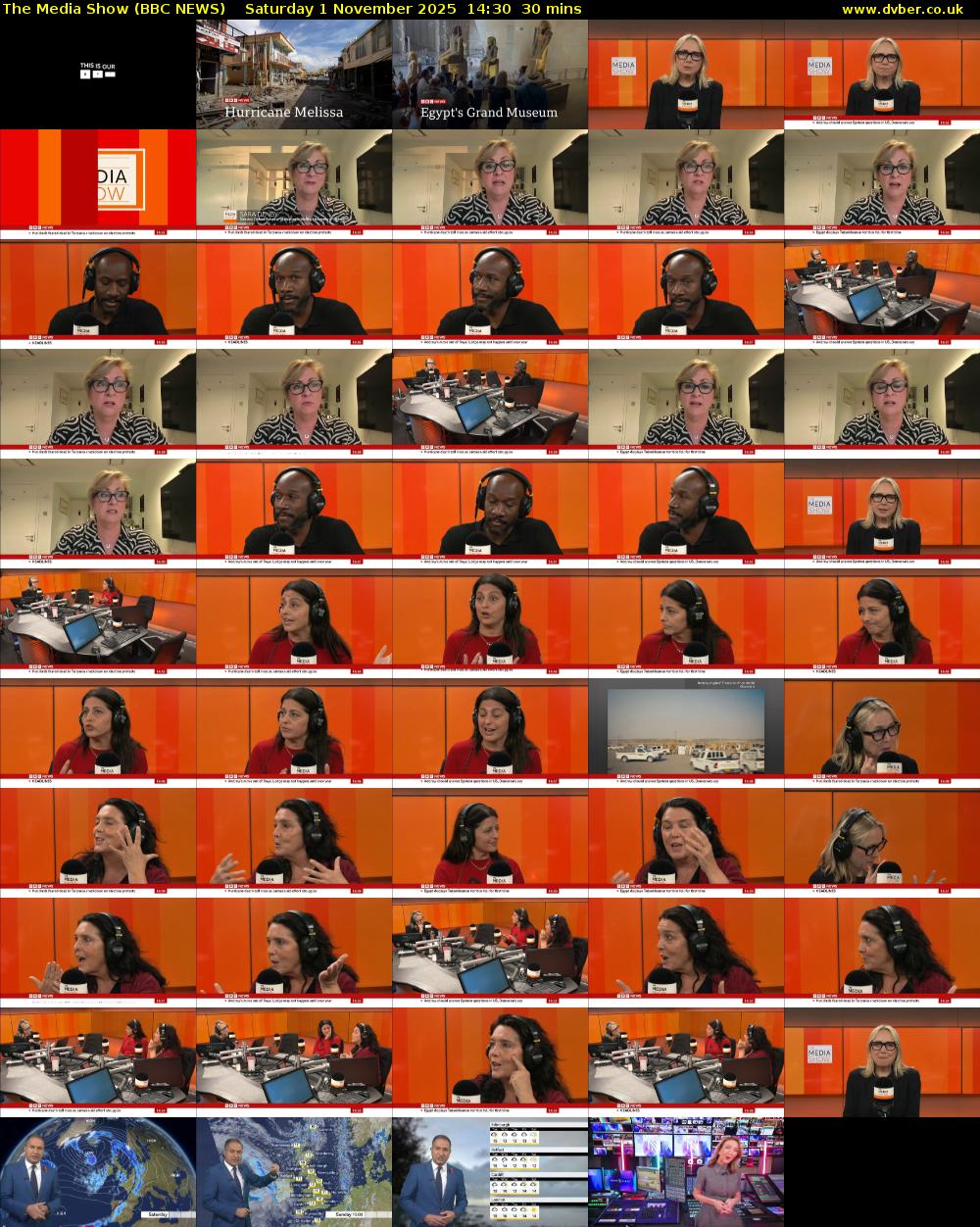 The Media Show (BBC NEWS) Saturday 1 November 2025 14:30 - 15:00