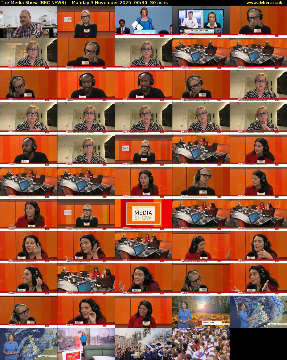The Media Show (BBC NEWS) Monday 3 November 2025 00:30 - 01:00