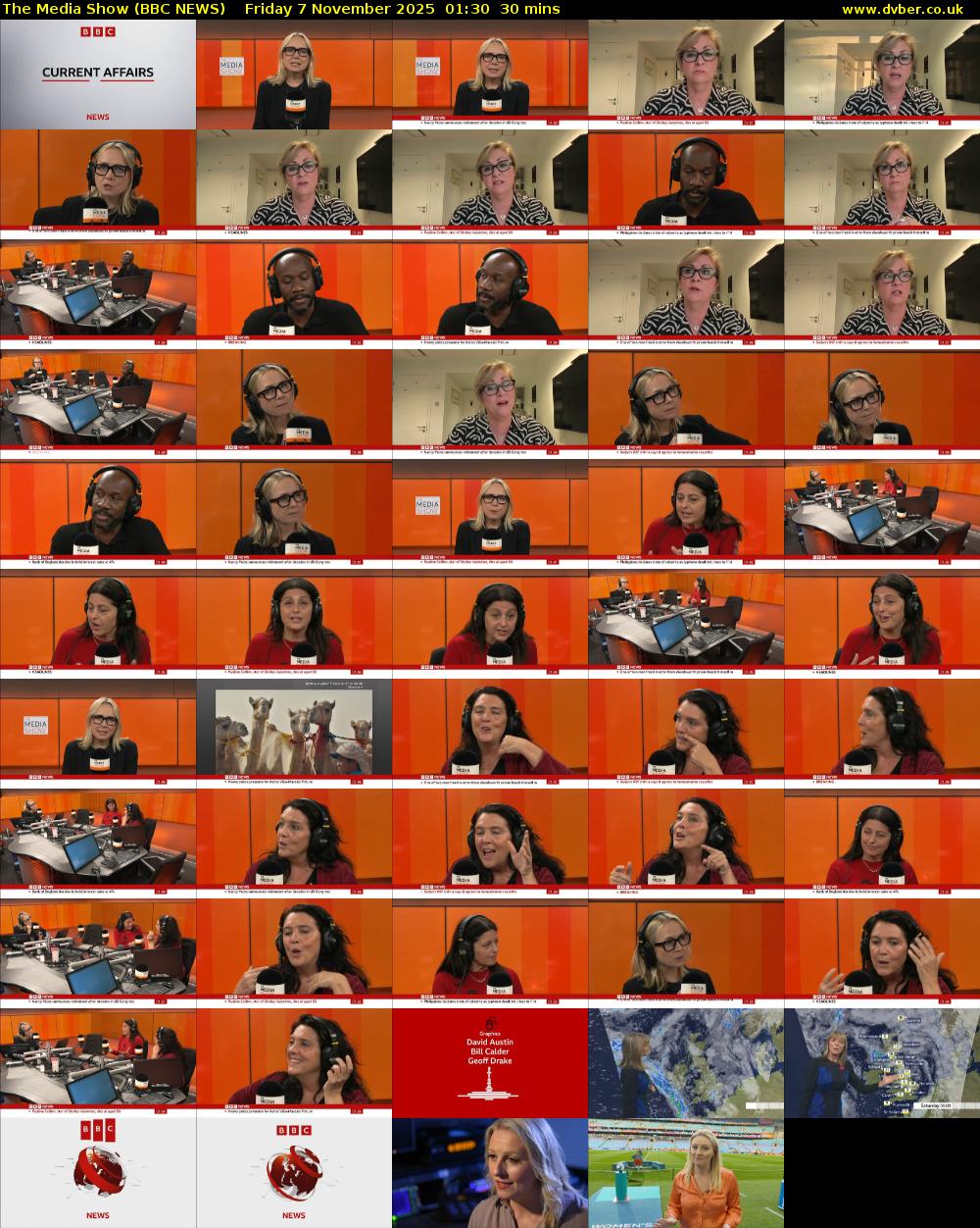 The Media Show (BBC NEWS) Friday 7 November 2025 01:30 - 02:00