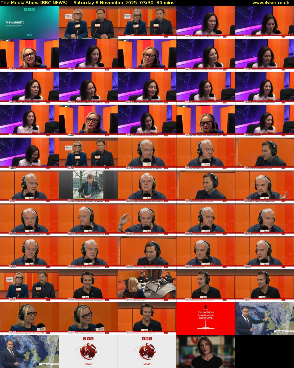 The Media Show (BBC NEWS) Saturday 8 November 2025 03:30 - 04:00
