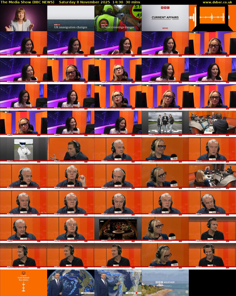 The Media Show (BBC NEWS) Saturday 8 November 2025 14:30 - 15:00