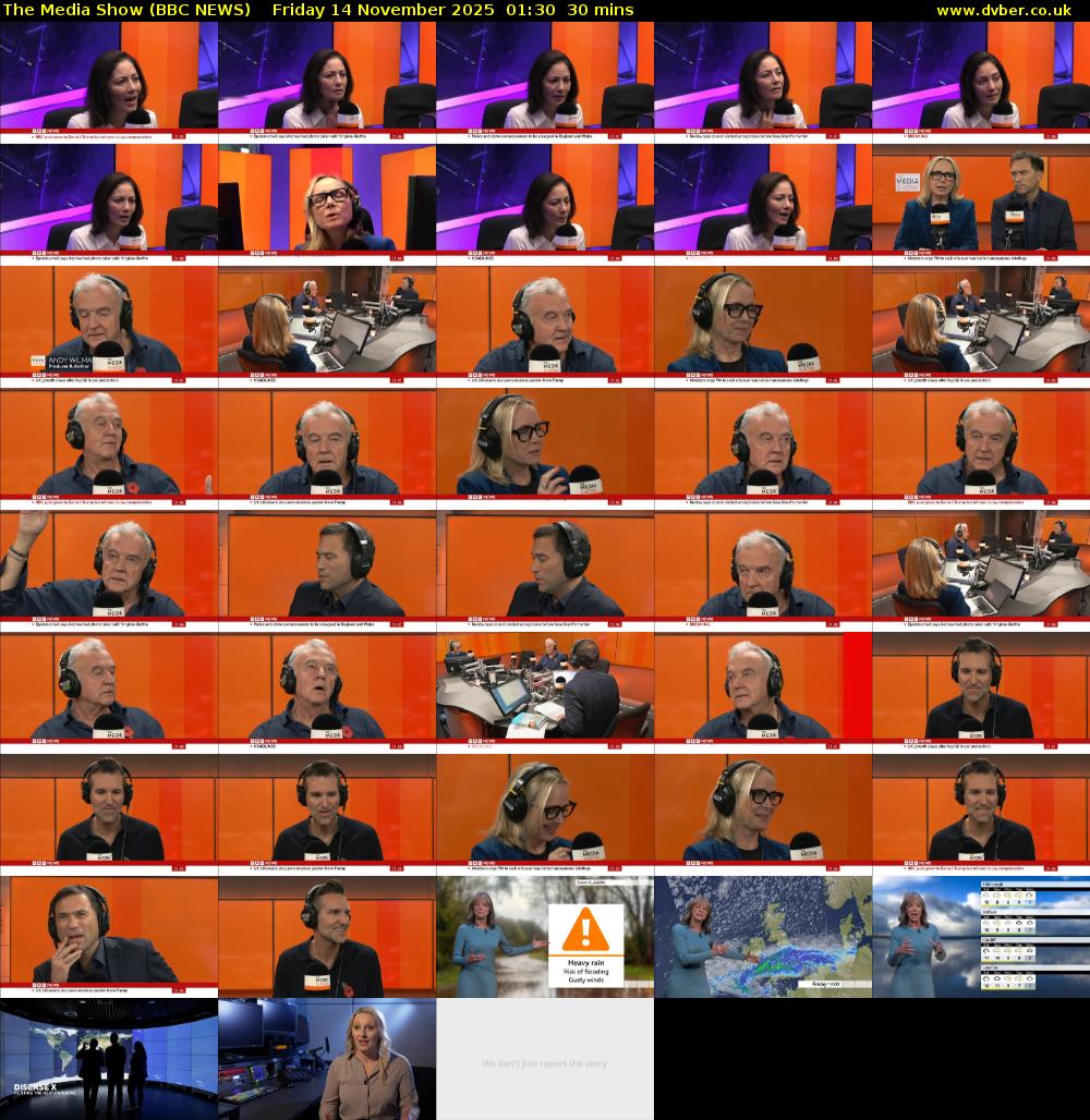 The Media Show (BBC NEWS) Friday 14 November 2025 01:30 - 02:00