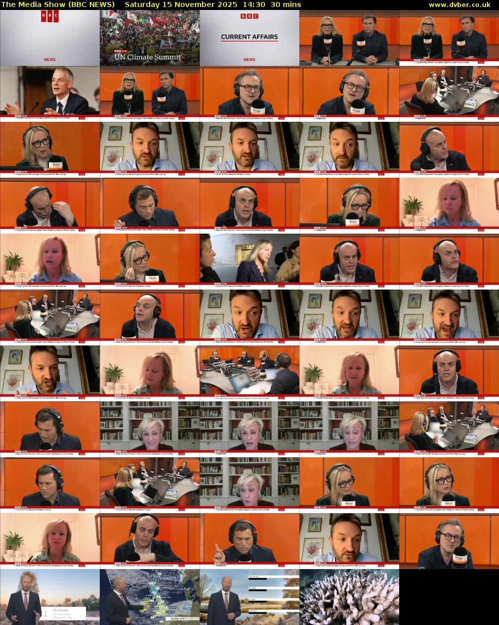 The Media Show (BBC NEWS) Saturday 15 November 2025 14:30 - 15:00