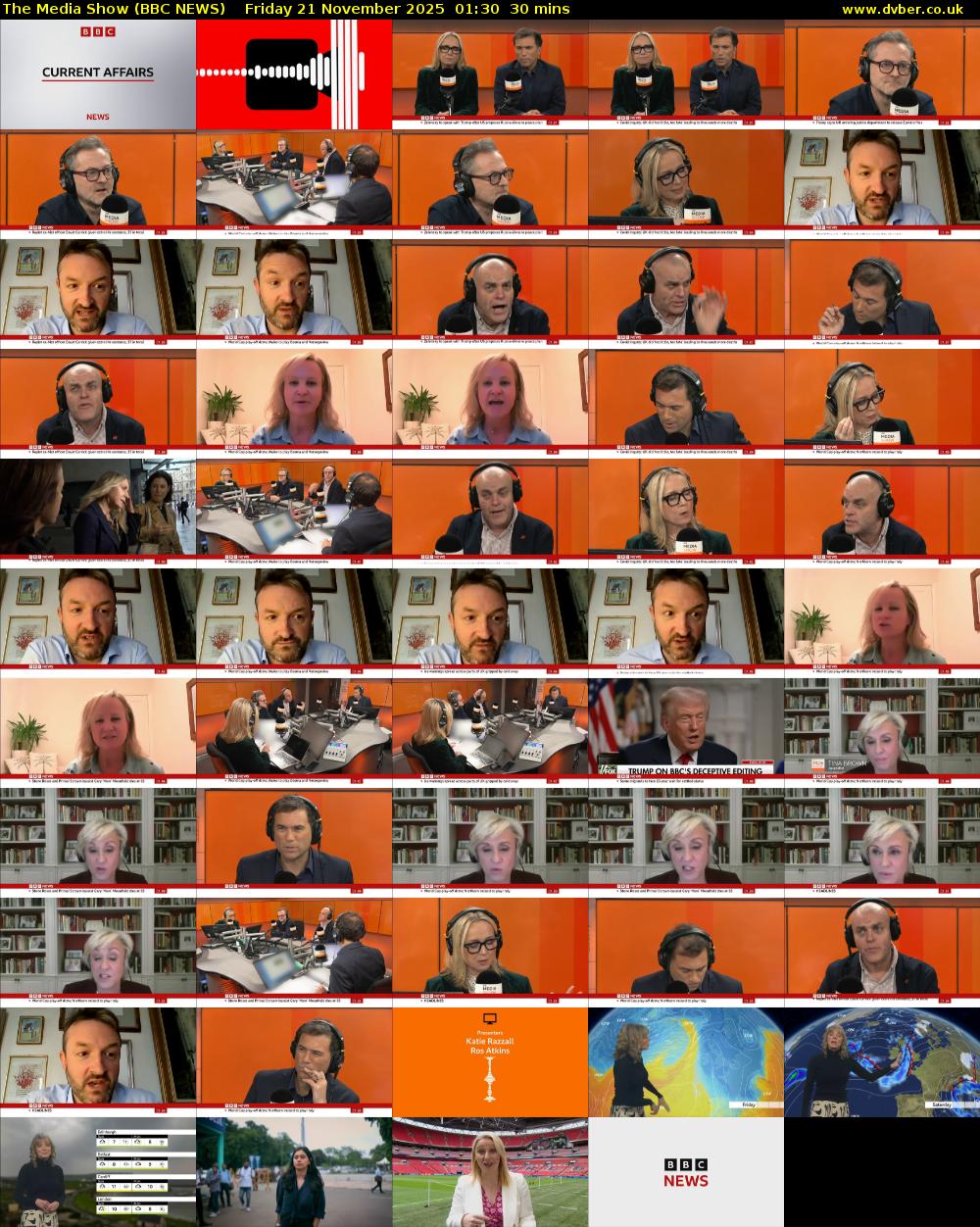 The Media Show (BBC NEWS) Friday 21 November 2025 01:30 - 02:00