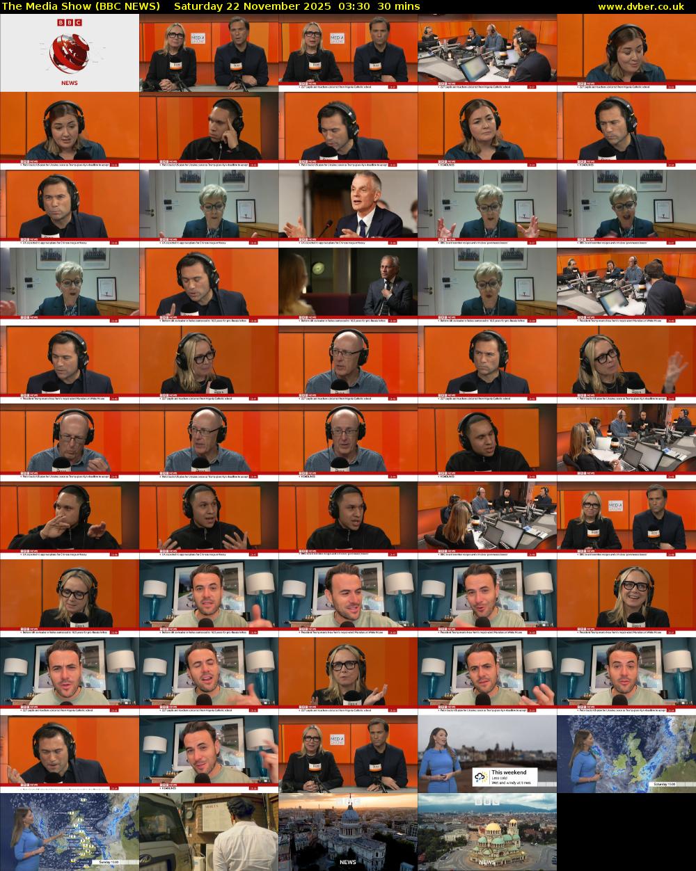 The Media Show (BBC NEWS) Saturday 22 November 2025 03:30 - 04:00