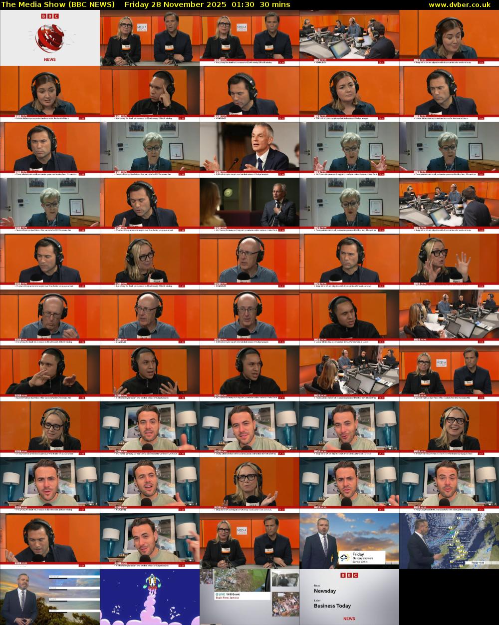 The Media Show (BBC NEWS) Friday 28 November 2025 01:30 - 02:00