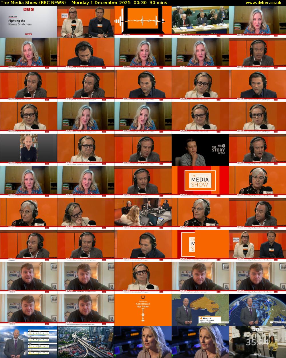 The Media Show (BBC NEWS) Monday 1 December 2025 00:30 - 01:00